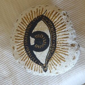 Beaded eye pillow